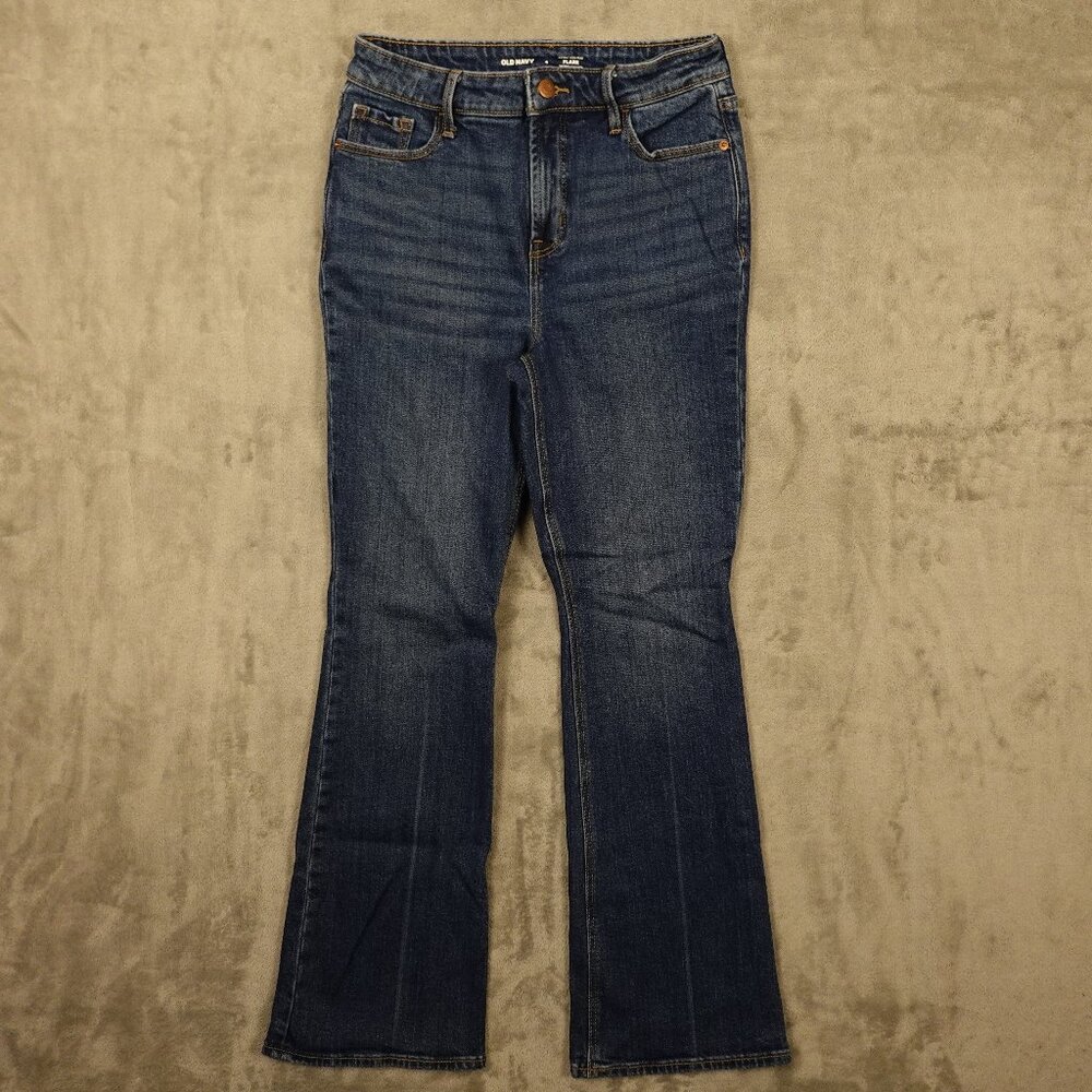 Old Navy jeans extra high rise flare women's 4 blue denim‎